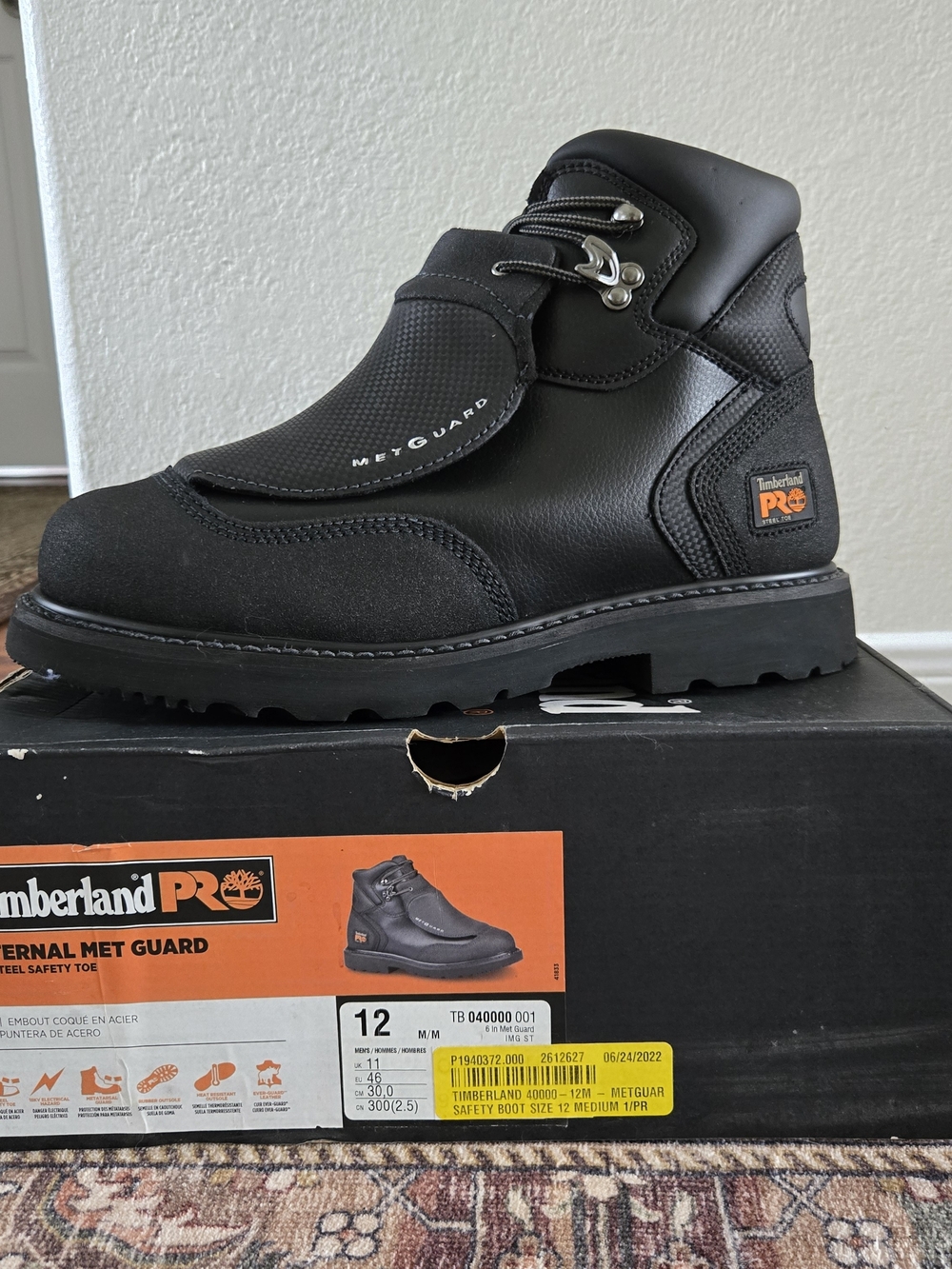 Timberland PRO 40000 Met Guard Steel Toe Work Boots Men's 12M New